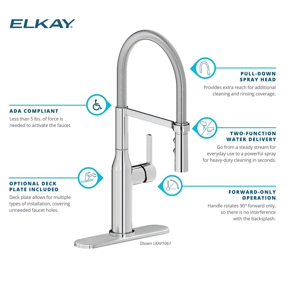 Elkay LKAV1061BKCR