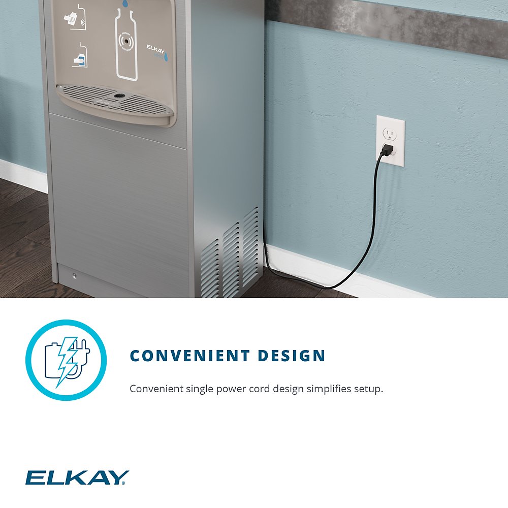 Elkay DSSBF8SP | 8.0 GPH Refrigerated Bottle Filling Station | Filtered & Hands-Free