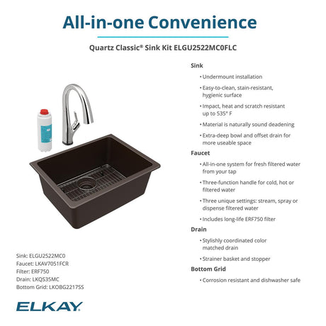 Elkay ELGU2522MC0FLC