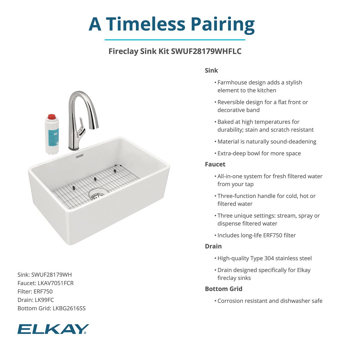 Elkay SWUF28179WHFLC