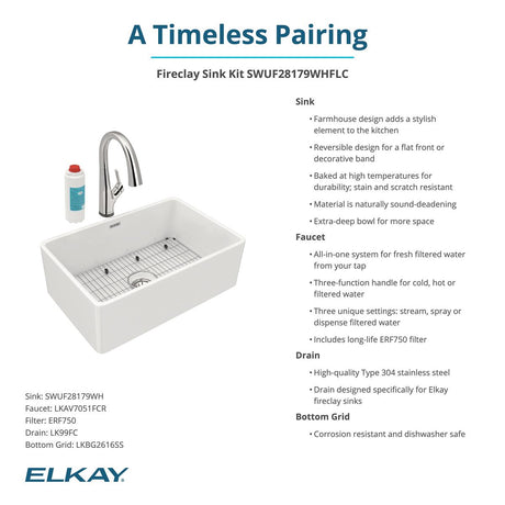 Elkay SWUF28179WHFLC
