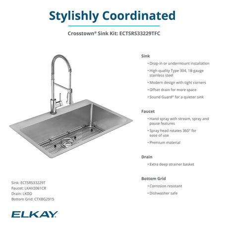 Elkay ECTSRS33229TFC