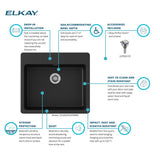 Elkay ELGAD2522PDBK0