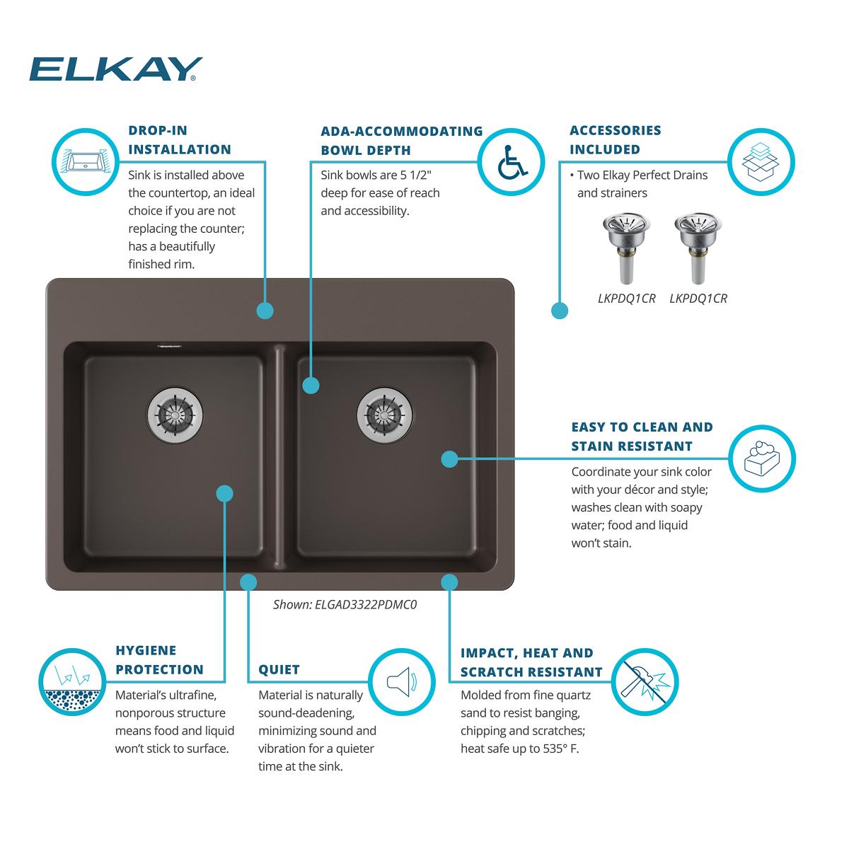 Elkay ELGAD3322PDMC0