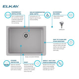 Elkay ELGUAD2519PDGS0