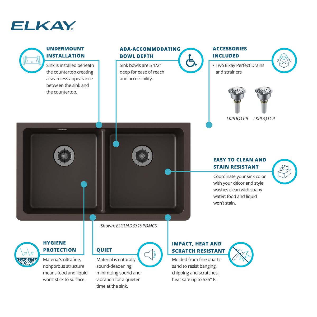 Elkay ELGUAD3319PDMC0