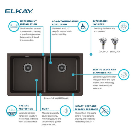 Elkay ELGUAD3319PDMC0