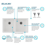 Elkay ELGUAD3319PDWH0