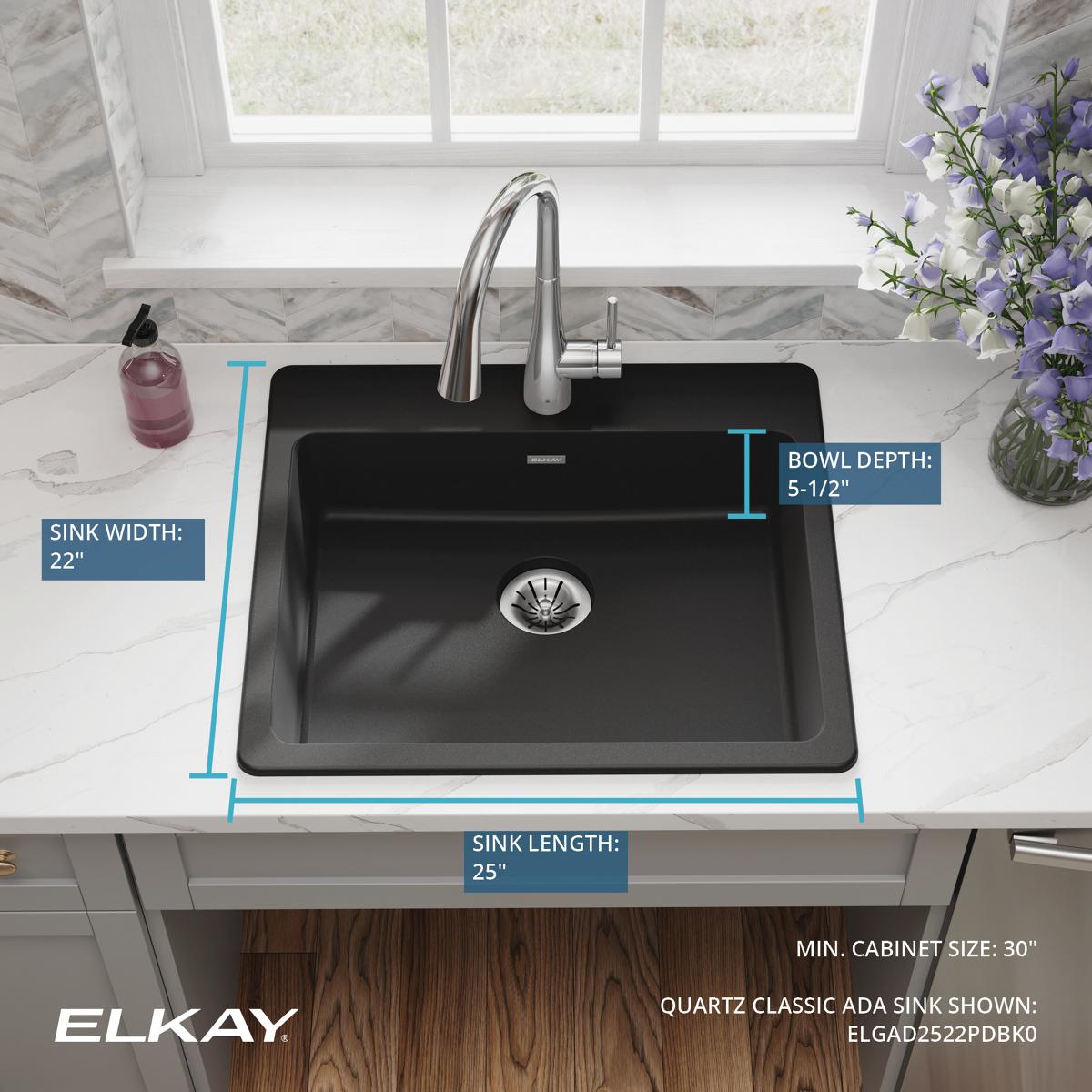 Elkay ELGAD2522PDBK0