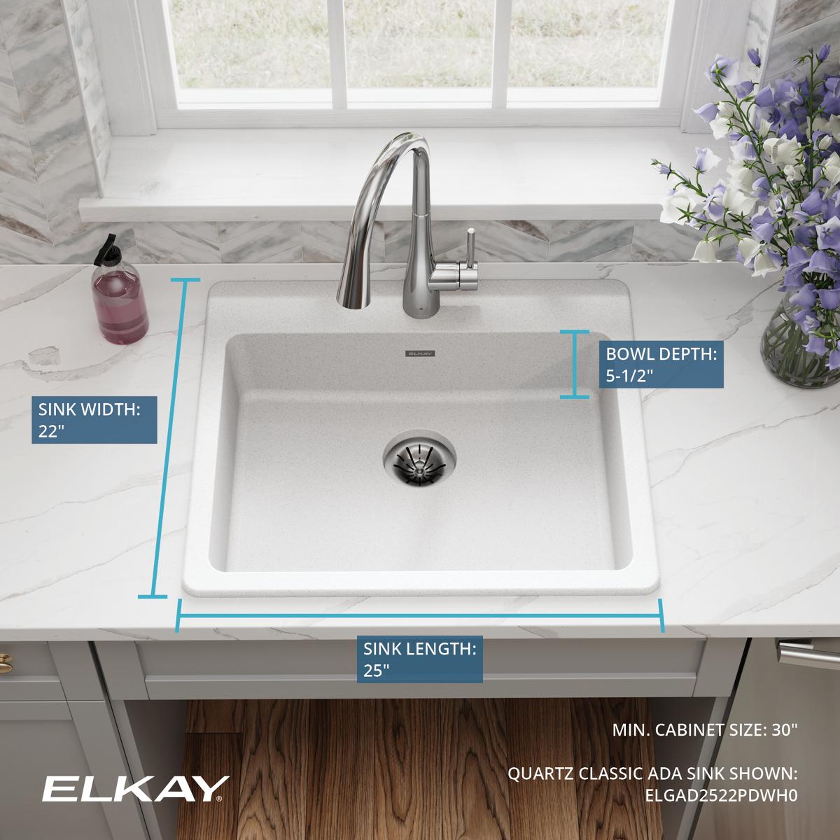 Elkay ELGAD2522PDWH0
