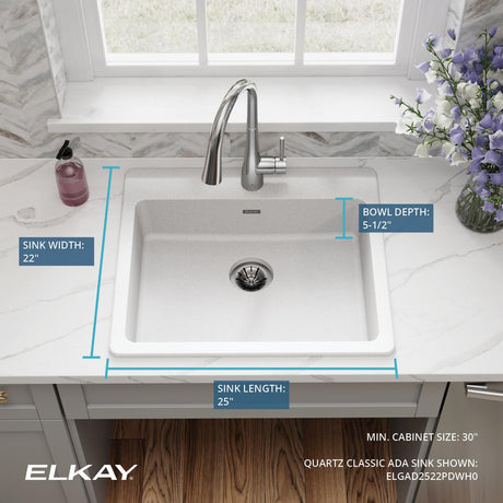 Elkay ELGAD2522PDWH0
