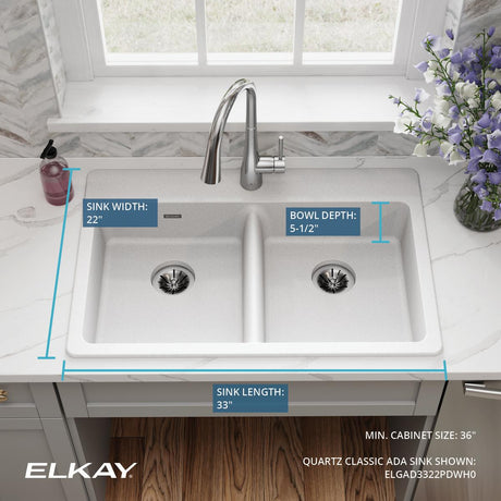 Elkay ELGAD3322PDWH0