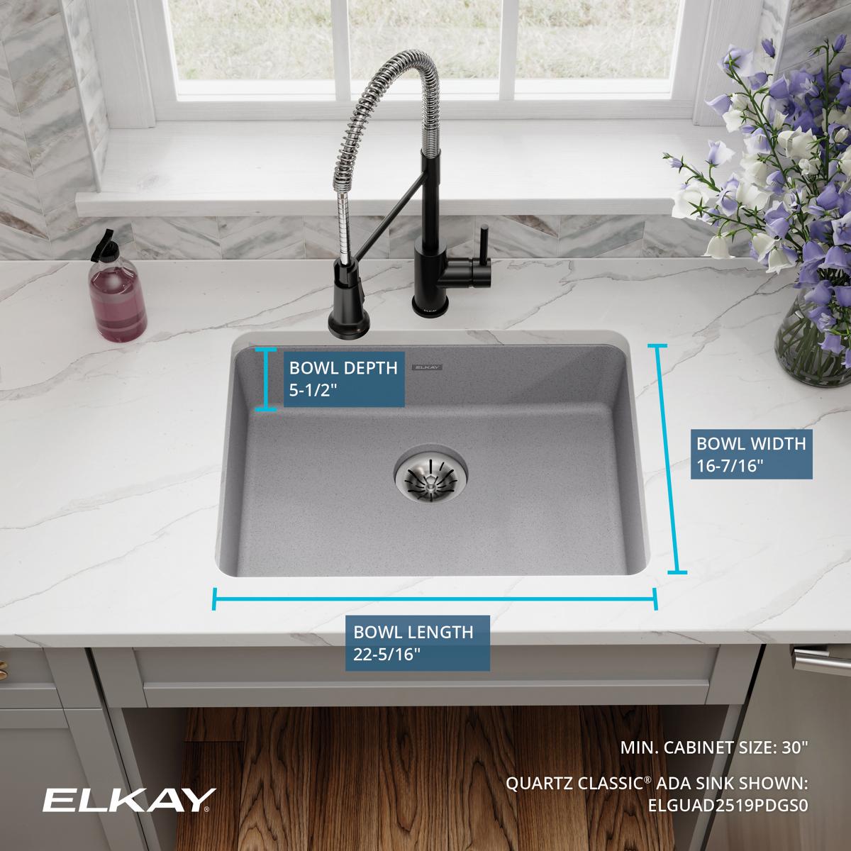 Elkay ELGUAD2519PDGS0