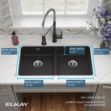 Elkay ELGUAD3319PDBK0