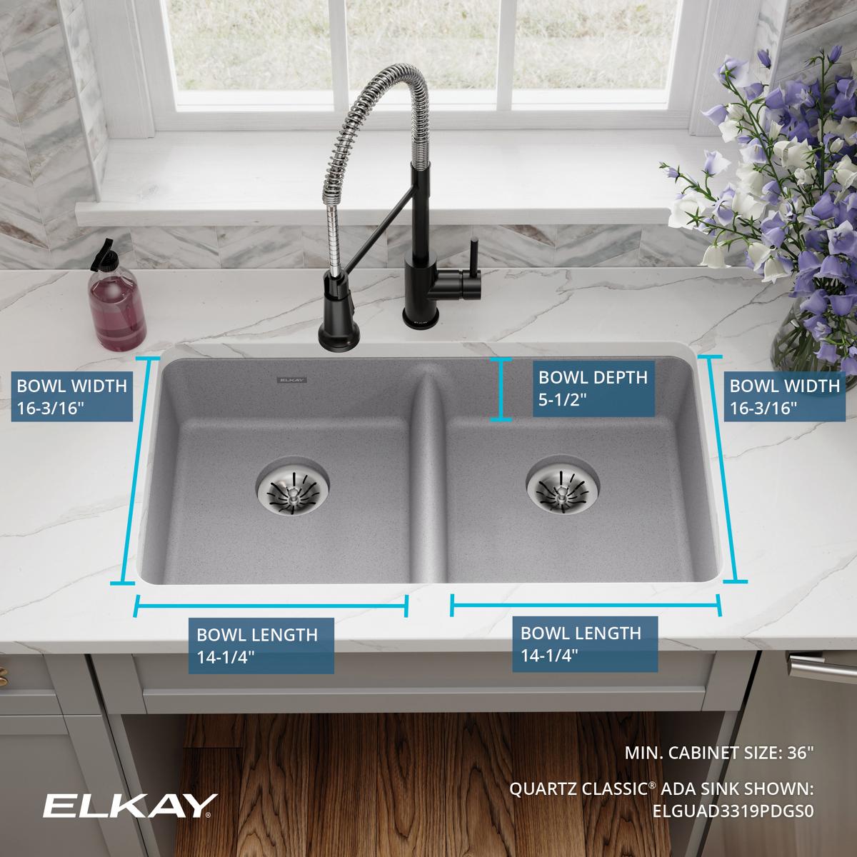 Elkay ELGUAD3319PDGS0