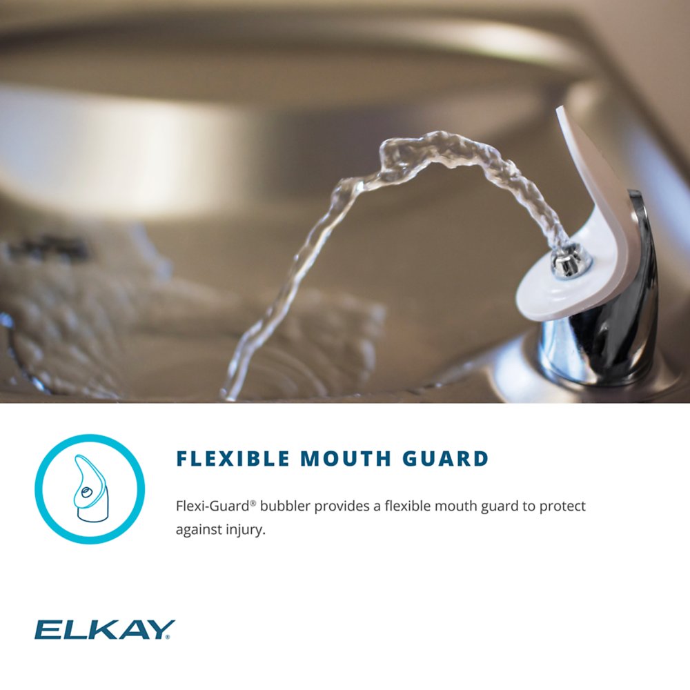 Elkay EZS8L | Wall-mounted Drinking Fountain | Filterless, Refrigerated, Granite Gray