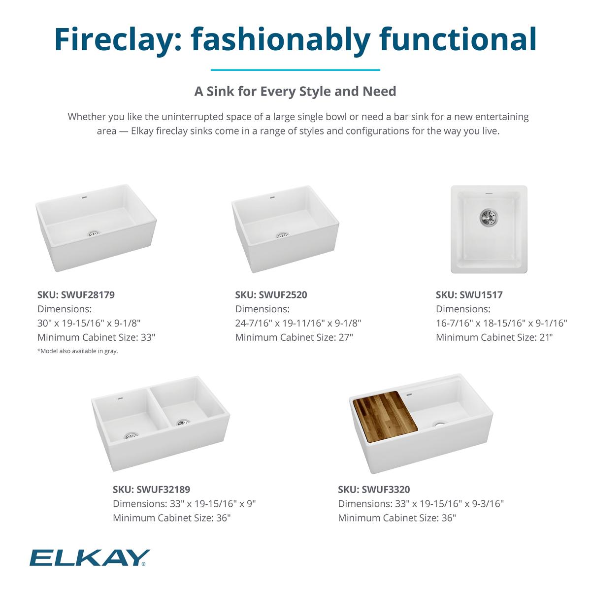 Elkay SWU1517WH