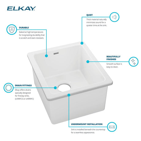 Elkay SWU1517WH