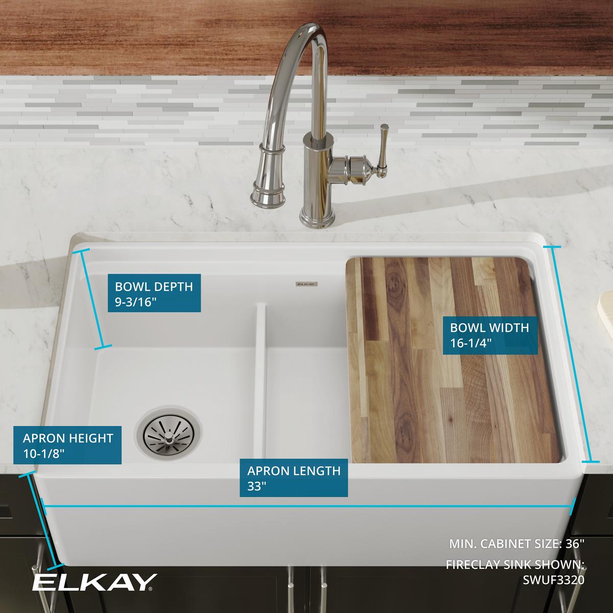 Elkay SWUF3320WH