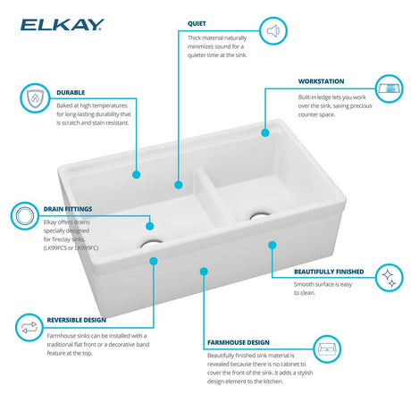 Elkay SWUF3320WH