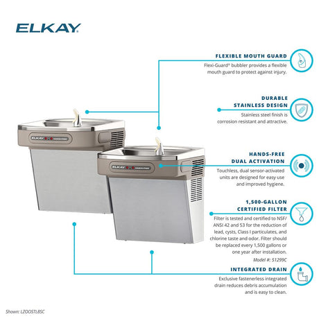 Elkay LZOOSTL8SC