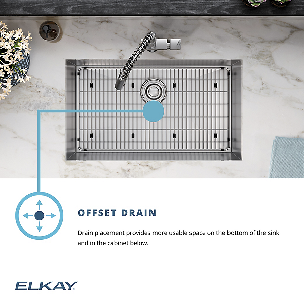 Elkay ECTSRAD33226TBG0 | Crosstown Equal Double Bowl Dual Mount Sink Kit | 33" x 22" x 6", 0 Hole