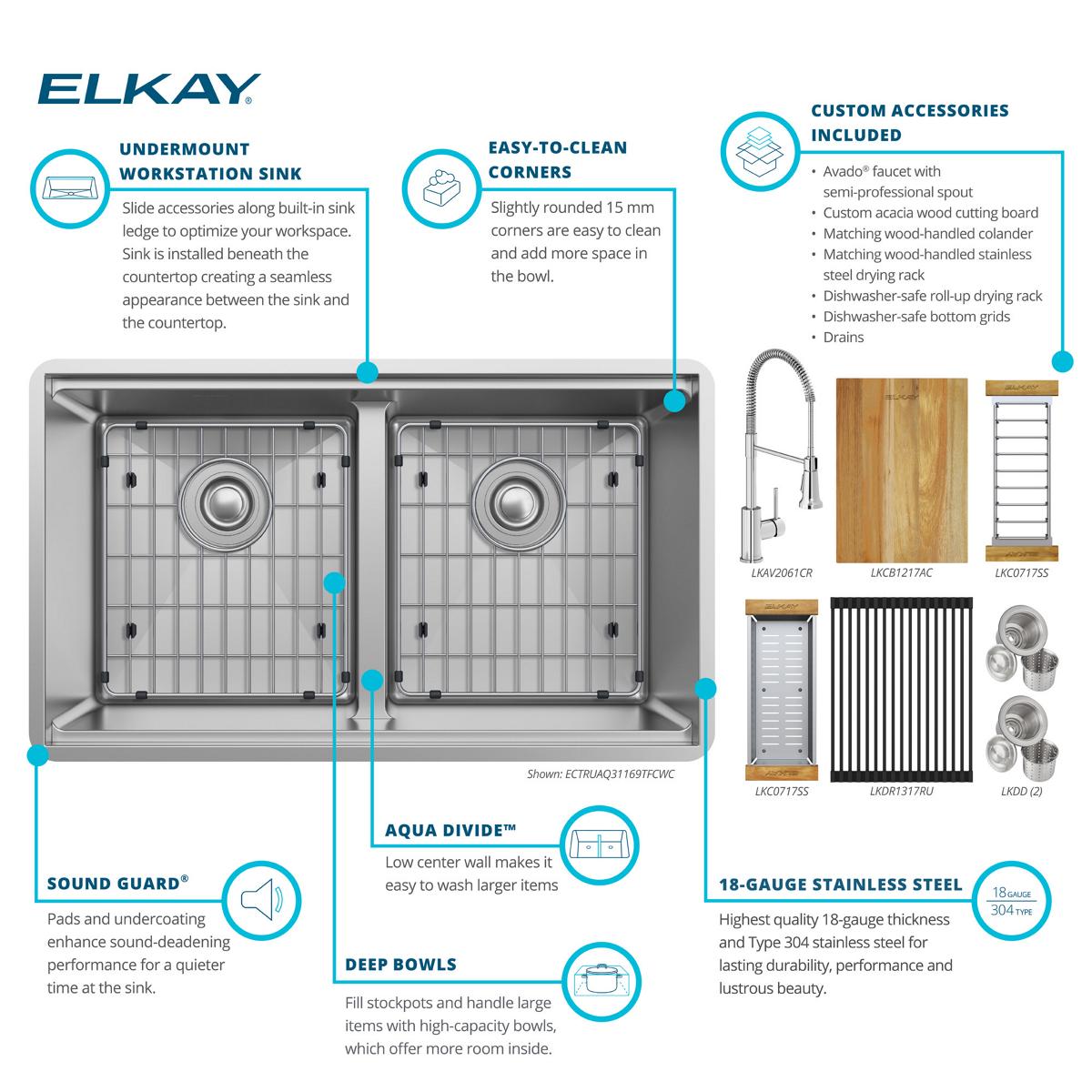 Elkay ECTRUA31169TFCW