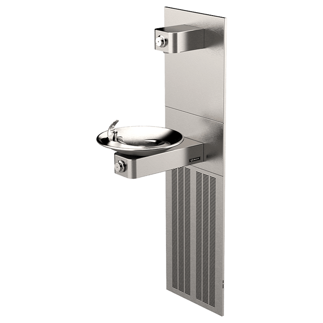 Haws 1001.8P | Vandal - Resistant Chilled Fountain & Bottle Filler | 8 GPH - BottleFillingStations.com