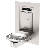 Haws 1001HS | RIVIVE™ Recessed Bottle Filler with Fountain | 1.1 GPM - BottleFillingStations.com