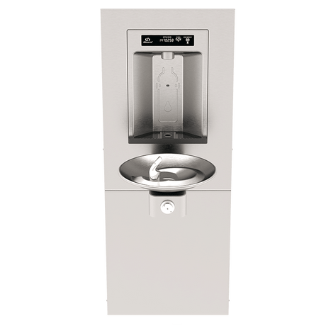 Haws 1001HSA | Recessed Bottle Filler with Fountain | 3,000 Gal. Filter - BottleFillingStations.com