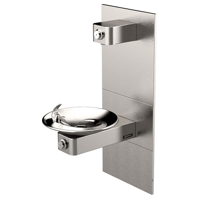 Haws 1001MSP | Vandal - Resistant Fountain & Bottle Filler Bundle | 1 GPM - BottleFillingStations.com