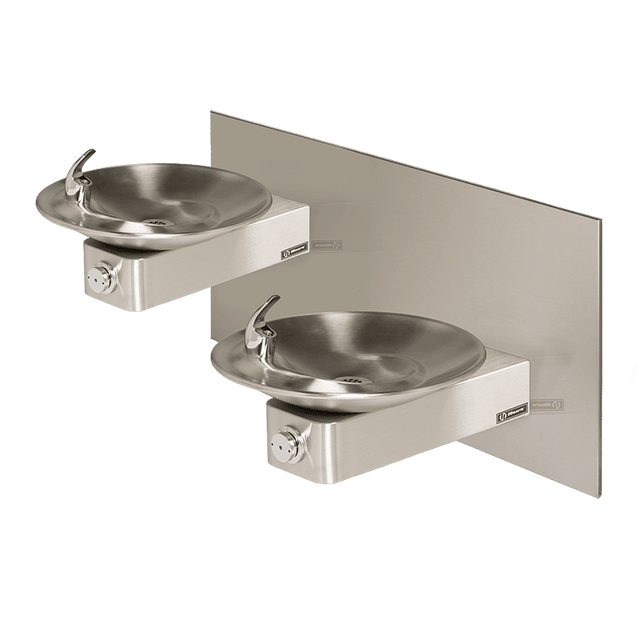 Haws 1011 | Hi - Lo Dual Wall Mount Fountain | 0.45 GPM - BottleFillingStations.com