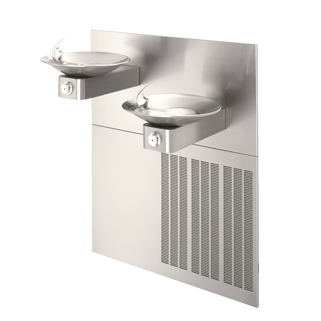 Haws 1011.8B | Chilled Vandal - Resistant Wall - Mount Dual Fountain | 8 GPH - BottleFillingStations.com
