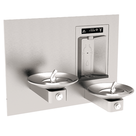 Haws 1011HS | Recessed Bottle Filler & Hi - Lo Fountains | 3,000 Gal. - BottleFillingStations.com