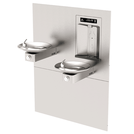Haws 1011HSA | RIVIVE® Recessed Bottle Filler & Hi - Lo Fountains | 1.1 GPM - BottleFillingStations.com
