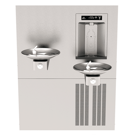 Haws 1011HSA.8 | RIVIVE Chilled Recessed Bottle Filler & Hi - Lo Fountains | 8 GPH - BottleFillingStations.com