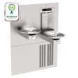 Haws 1011HSA.8 | RIVIVE Chilled Recessed Bottle Filler & Hi - Lo Fountains | 8 GPH - BottleFillingStations.com