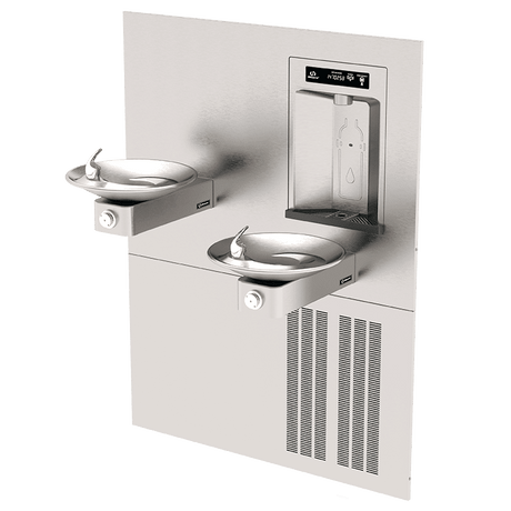 Haws 1011HSA.8 | RIVIVE Chilled Recessed Bottle Filler & Hi - Lo Fountains | 8 GPH - BottleFillingStations.com