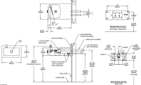 Haws 1109.14 | Vandal - Resistant Wall - Mount Drinking Fountain | 0.45 GPM - BottleFillingStations.com