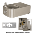 Haws 1109FRB | Freeze - Resistant Vandal - Resistant Wall Fountain | 0.45 GPM - BottleFillingStations.com