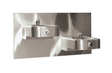 Haws 1117 | Vandal - Resistant Hi - Lo Dual Wall - Mount Fountain | 0.45 GPM - BottleFillingStations.com
