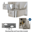 Haws 1119FRB | Freeze - Resistant Vandal - Resistant Dual Fountain | 0.45 GPM - BottleFillingStations.com