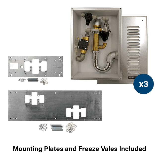 Haws 1119FRP | Freeze - Resistant Dual Drinking Fountain & Bottle Filler | 1 GPM & 0.45 GPM - BottleFillingStations.com