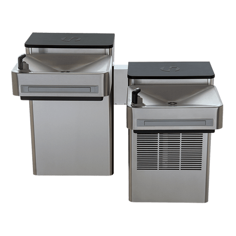 Haws 1202SF | Hi - Lo Wall Mount Filtered Water Cooler | 8.0 GPH - BottleFillingStations.com