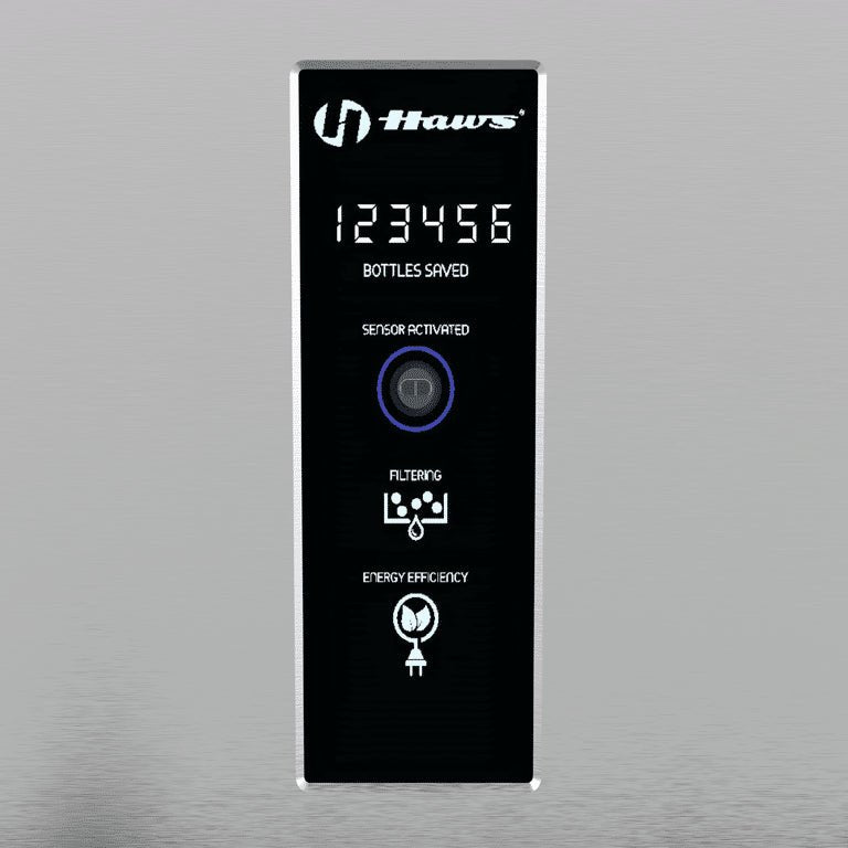 Haws 1210SF | Wall - Mount Indoor Filtered Bottle Filler | 3,000 Gal. Filter Capacity - BottleFillingStations.com