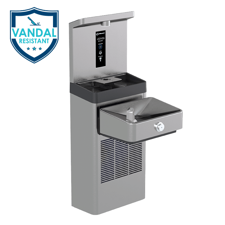 Haws 1211SFV | Vandal - Resistant Filtered Bottle Filling Station | 8.0 GPH - BottleFillingStations.com