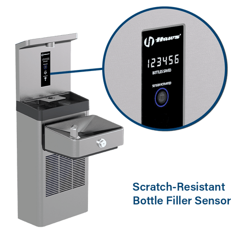 Haws 1211SFVN | Vandal Resistant Filtered Bottle Filling Station | 1.1 GPM - BottleFillingStations.com