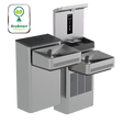 Haws 1212S | Hi - Lo Wall Mount Water Cooler & Bottle Filler | 8.0 GPH - BottleFillingStations.com