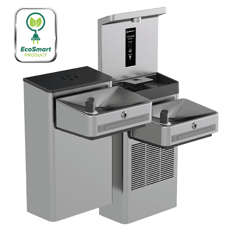 Haws 1212SFH | Hi - Lo Filtered Touchless Water Cooler & Bottle Filler | 8.0 GPH - BottleFillingStations.com