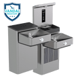 Haws 1212SFV | Vandal - Resistant Filtered Bottle Filling Station & Fountain | 8.0 GPH - BottleFillingStations.com
